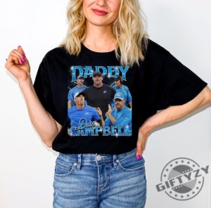 Daddy Dan Campbell Lions Head Coach Bootleg Tee Detroit Football Fans Detroit Lions Gift giftyzy 7