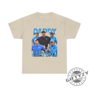 Daddy Dan Campbell Lions Head Coach Bootleg Tee Detroit Football Fans Detroit Lions Gift giftyzy 8