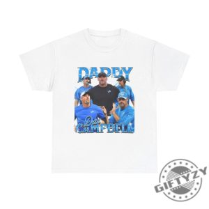 Daddy Dan Campbell Lions Head Coach Bootleg Tee Detroit Football Fans Detroit Lions Gift giftyzy 9