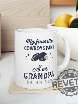 Dallas Cowboys Fan Gift Mug Custom Names Grandpa Gift Fathers Day Gift Ceramic Mug Tshirt Hoodie Sweatshirt Unique revetee 1 1