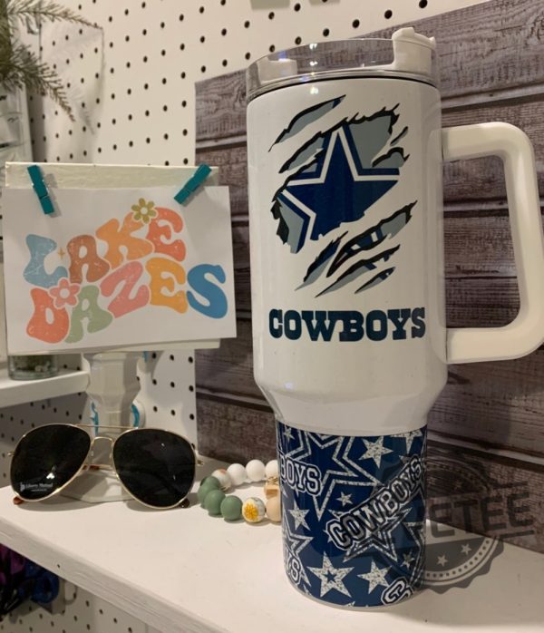 Dallas Cowboys Stanley Cup 40Oz Tumbler Gift For Cowboys Fan Mens Womens Unique revetee 1