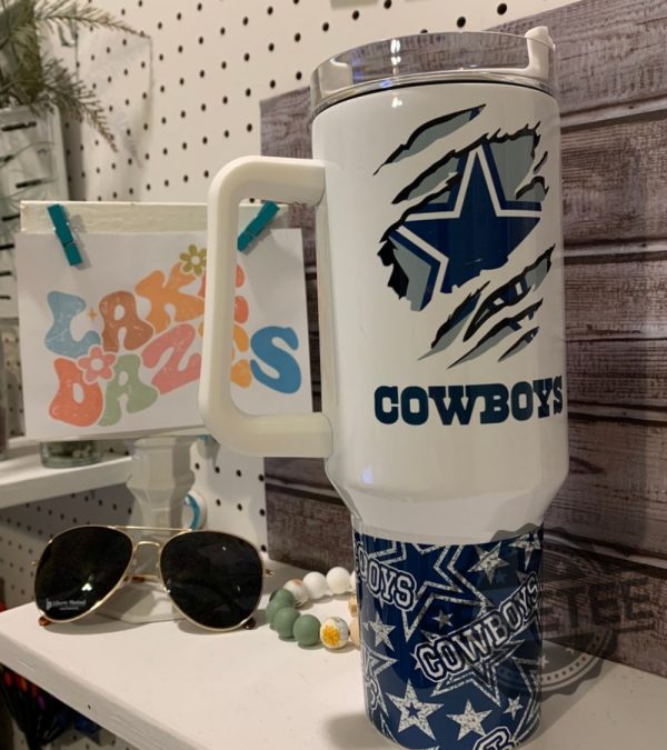 Dallas Cowboys Stanley Cup 40Oz Tumbler Gift For Cowboys Fan Mens Womens Unique revetee 1 1