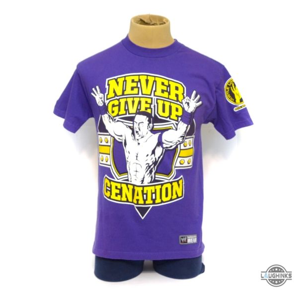 wwe john cena never give up cenation t shirt sweatshirt hoodie