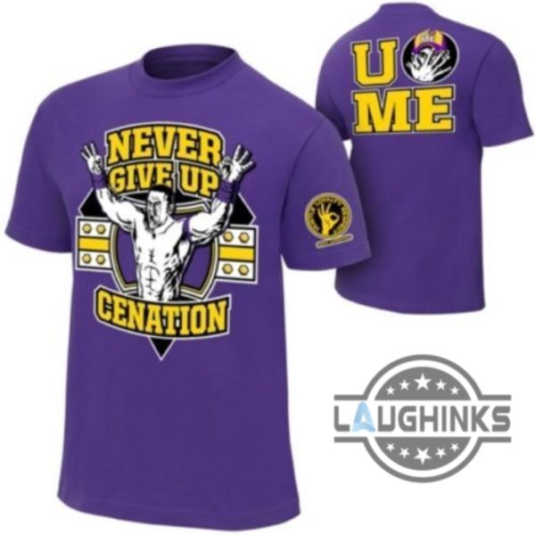 wwe john cena never give up cenation t shirt sweatshirt hoodie