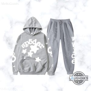 gray sp5der hoodie t shirt sweatshirt sweatpants replica