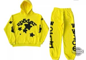 new worldwide x beluga yellow sp5der hoodie sweatpants t shirt sweatshirt