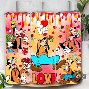 disney valentines couple cartoon 20oz skinny tumbler choose design