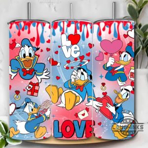 disney valentines couple cartoon 20oz skinny tumbler choose design