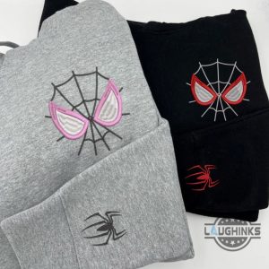 spider man embroidered hoodie t shirt sweatshirt for couple valentines day gift