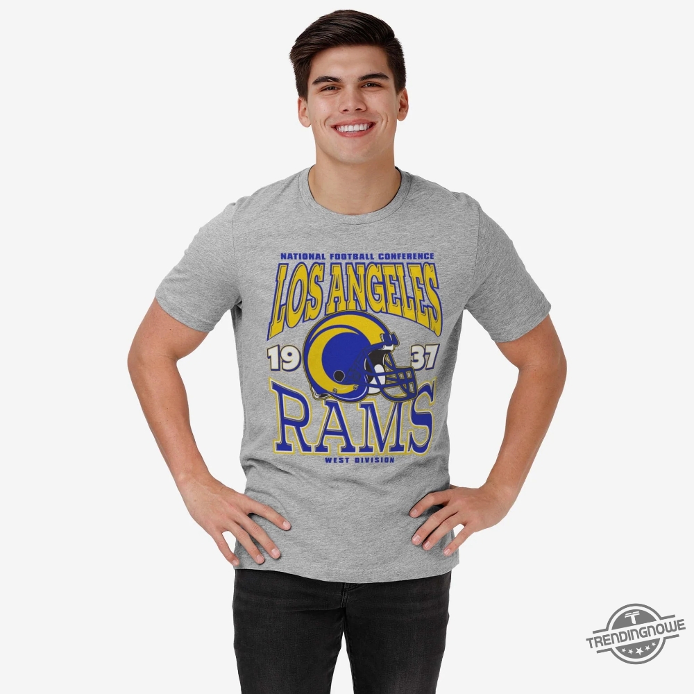 Los Angeles Rams Classic Team Helmet Shirt 7 Los Angeles Rams Classic Team Helmet Shirt