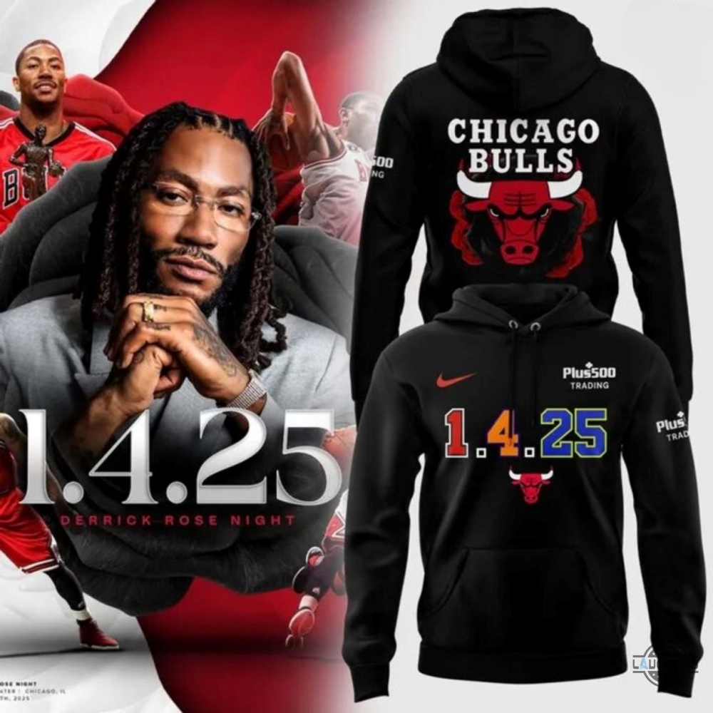 1 4 25 Chicago Bulls Derrick Rose Hoodie T Shirt Sweatshirt Nike