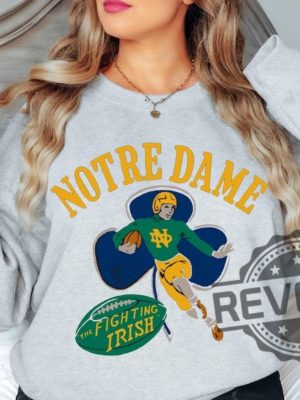 Notre Dame Fighting Irish Tshirt Hoodie Sweatshirt Apparel Sugar Bowl Tee Gift For Fan Retro Unique revetee 1 1