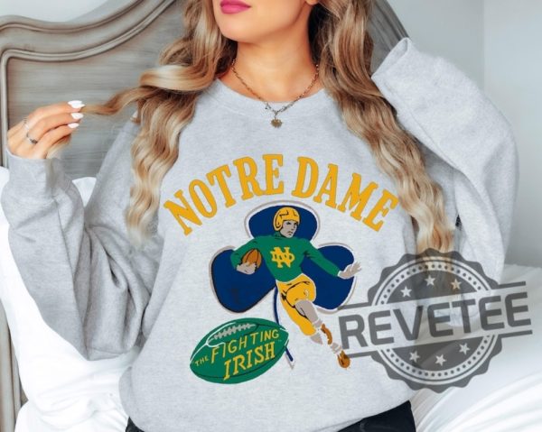 Notre Dame Fighting Irish Tshirt Hoodie Sweatshirt Apparel Sugar Bowl Tee Gift For Fan Retro Unique revetee 1 1