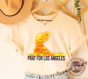 Support La Wildfire Los Angeles Firefighter Tshirt giftyzy 4