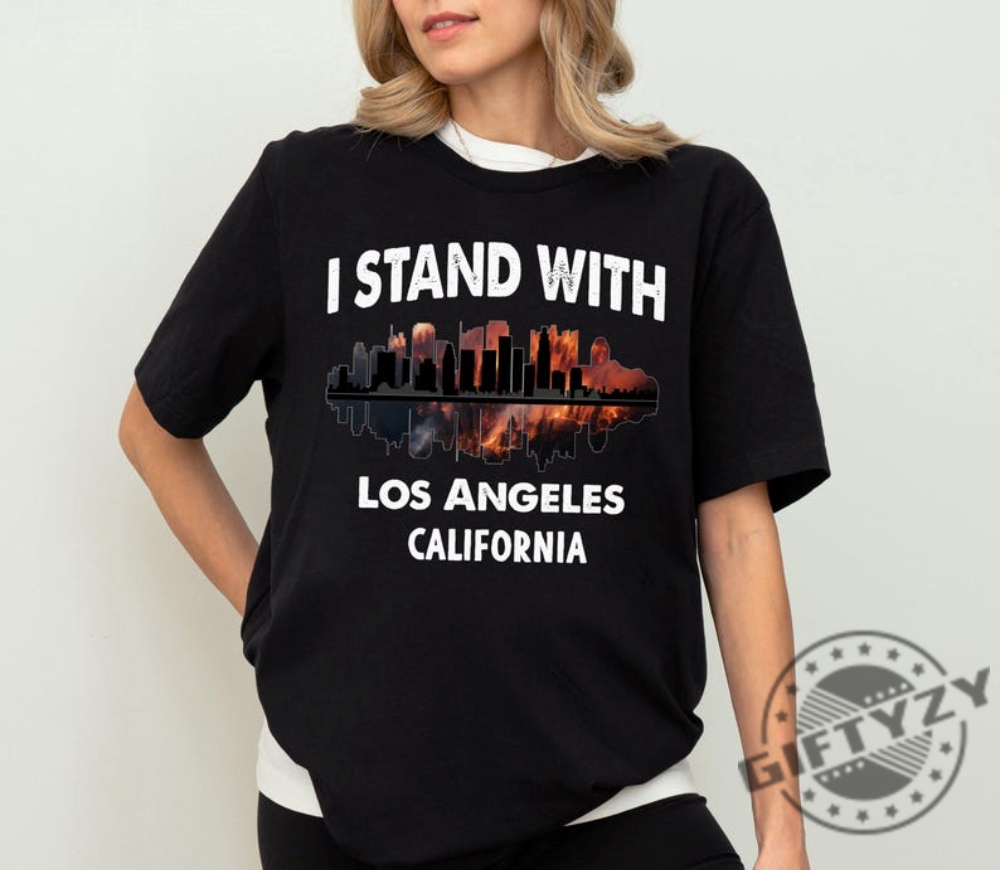 Pray For California Tee Support La Firefighters Shirt