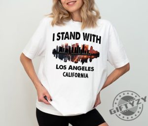 Pray For California Tee Support La Firefighters Shirt giftyzy 2