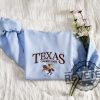 Texas Cowboy State Embroidered Sweatshirt Hoodie Tshirt Tee Gift Women Men Embroidery Hoodies Vintage Western Sweater Unique revetee 1