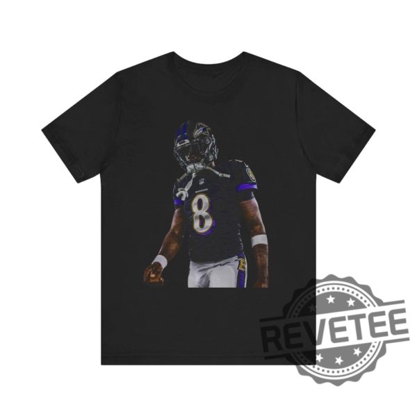 Lamar Jackson Baltimore Ravens No 8 Graphic Tee Shirt Hoodie Sweatshirt Tee Gift For Fan Apparel Game Day Nfl Sweater Unique revetee 1