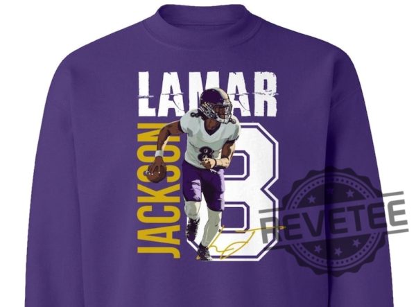 Baltimore Ravens Football Lamar Jackson Tshirt Hoodie Sweatshirt Jersey Tee Gift For Fan Mens Womens Unique revetee 1