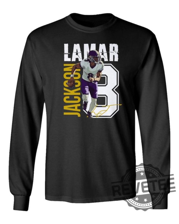 Baltimore Ravens Football Lamar Jackson Tshirt Hoodie Sweatshirt Jersey Tee Gift For Fan Mens Womens Unique revetee 1 1