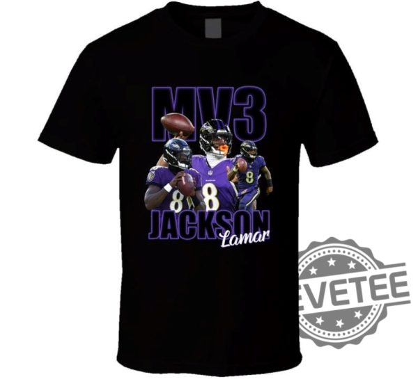 Lamar Jackson Mvp Mv3 Baltimore Ravens T Shirt Hoodies Sweatshirts Tee Gift For Fan Mens Womens Sweater Pullover Hoodies Unique revetee 1