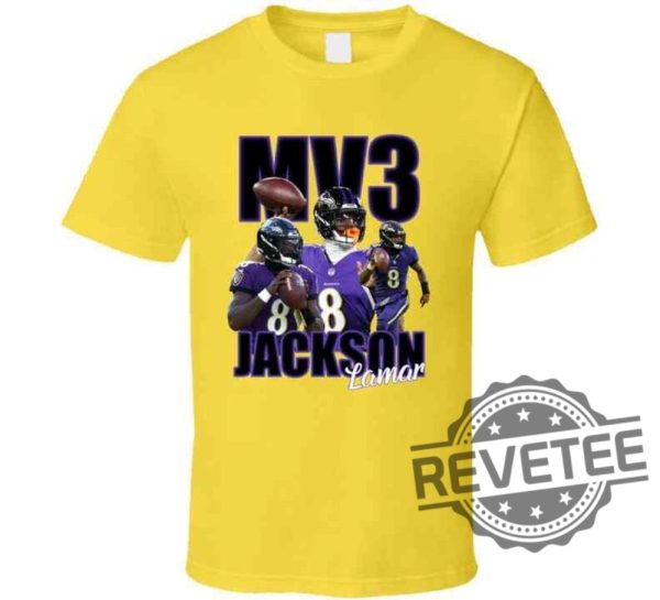 Lamar Jackson Mvp Mv3 Baltimore Ravens T Shirt Hoodies Sweatshirts Tee Gift For Fan Mens Womens Sweater Pullover Hoodies Unique revetee 1 1