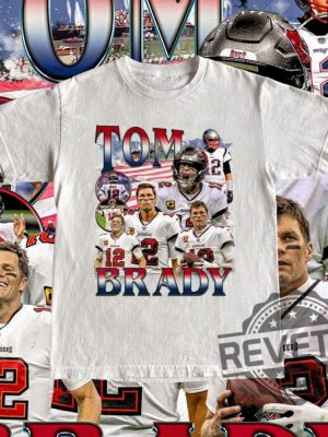 Vintage Tom Brady Tampa Bay Buccaneers Tshirt Hoodie Sweatshirt Tee Gift For Football Fan Crewneck Sweater Retro Nfl Gifts Unique revetee 1 1