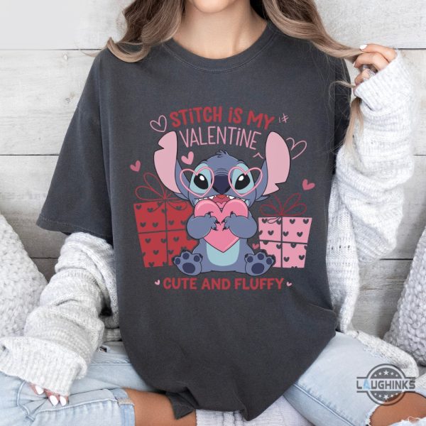 disney stitch is my valentine shirt