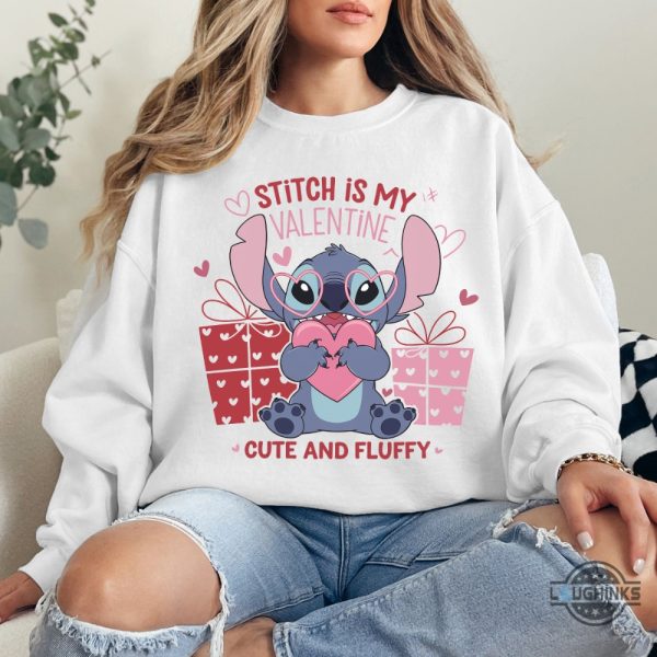 disney stitch is my valentine shirt