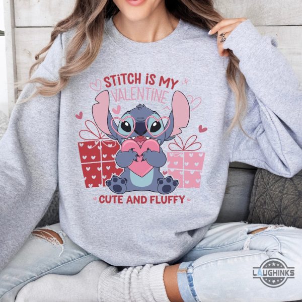 disney stitch is my valentine shirt