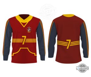 harry potter gryffindor quidditch uniform custom shirt