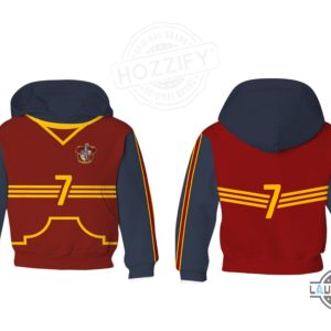 harry potter gryffindor quidditch uniform custom shirt