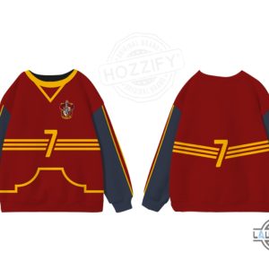 harry potter gryffindor quidditch uniform custom shirt