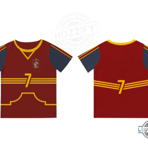 harry potter gryffindor quidditch uniform custom shirt