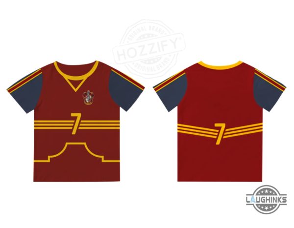 harry potter gryffindor quidditch uniform custom shirt