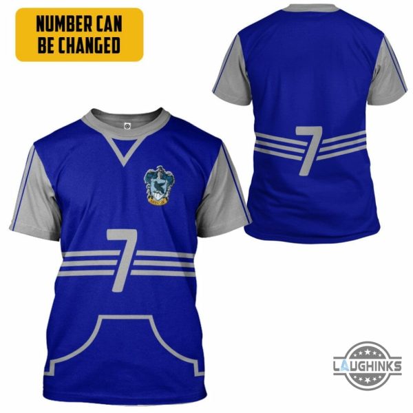 harry potter ravenclaw quidditch uniform custom number shirt