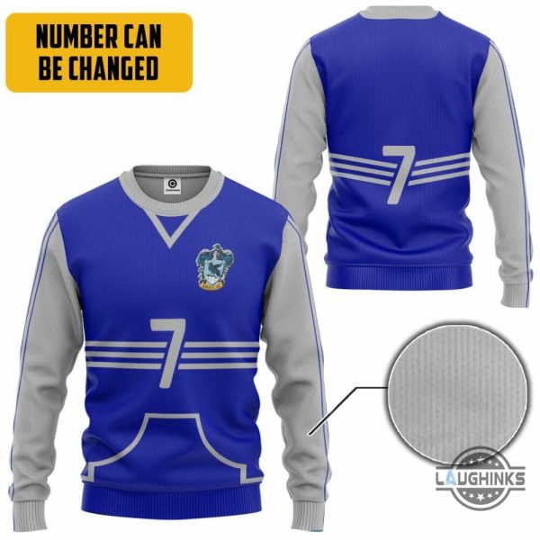 harry potter ravenclaw quidditch uniform custom number shirt