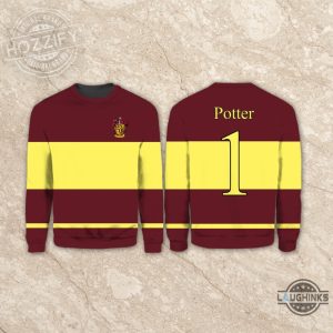 harry potter gryffindor quidditch custom name number outfits uniform cosplay costume shirt laughinks 4