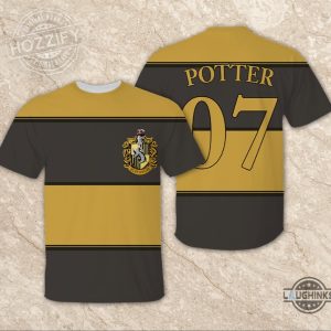 harry potter hufflepuff quidditch custom name number outfits uniform cosplay costume shirt laughinks 3