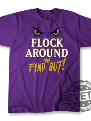 Flock Around And Find Out Tshirt Hoodie Sweatshirt Official Goat Gear Lamar Jackson Baltimore Ravens Tee Gift Sweater Crewneck Pullover revetee 1 1