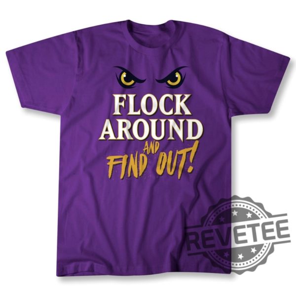 Flock Around And Find Out Tshirt Hoodie Sweatshirt Official Goat Gear Lamar Jackson Baltimore Ravens Tee Gift Sweater Crewneck Pullover revetee 1 1