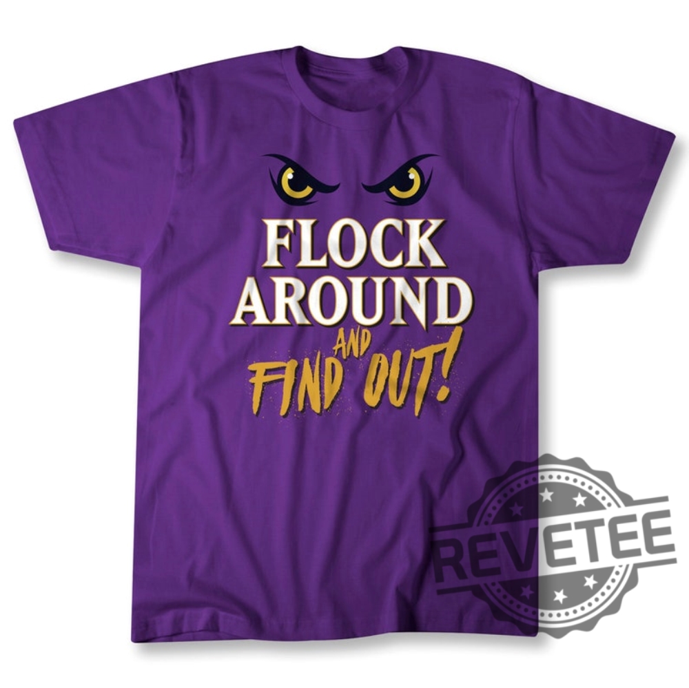 Flock Around And Find Out Tshirt Hoodie Sweatshirt Official Goat Gear Lamar Jackson Baltimore Ravens Tee Gift Sweater Crewneck Pullover