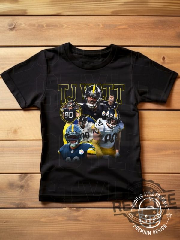 Tj Watt Pittsburgh Steelers Tshirt Hoodie Sweatshirt Tee Gift For Fan Bootleg Rap Vintage Style Crewneck Pullover Hoodies Unique revetee 1