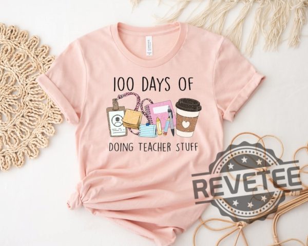 100 Days Of School Tshirt Hoodie Sweatshirt Tee Gift For Fan Mens Womens Crewneck Sweater Unique revetee 1 1