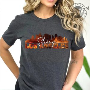 Los Angeles Strong La Fire Tee giftyzy 3