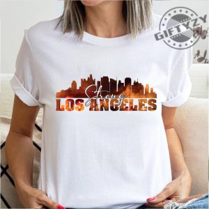 Los Angeles Strong La Fire Tee giftyzy 4