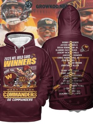 Washington Commanders 2025 Wild Card Winners Go Commanders 3D All Over Printed Tshirt Hoodie Sweatshirt Tee Gift For Fan Unique revetee 1 1