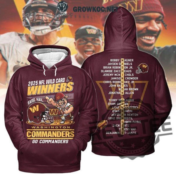 Washington Commanders 2025 Wild Card Winners Go Commanders 3D All Over Printed Tshirt Hoodie Sweatshirt Tee Gift For Fan Unique revetee 1 1