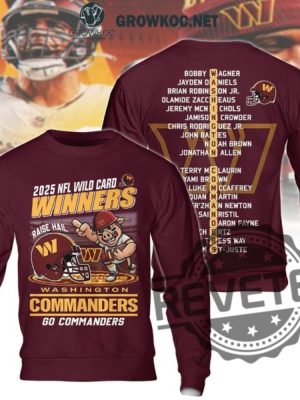 Washington Commanders 2025 Wild Card Winners Go Commanders 3D All Over Printed Tshirt Hoodie Sweatshirt Tee Gift For Fan Unique revetee 1 2