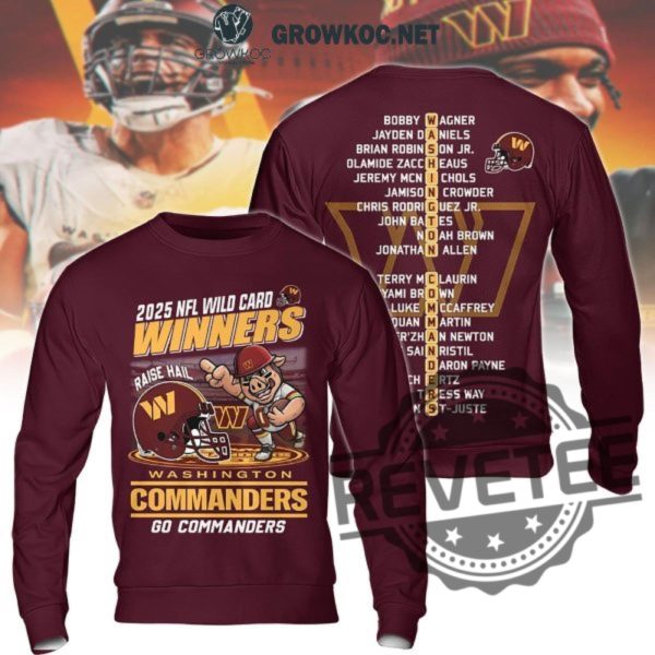 Washington Commanders 2025 Wild Card Winners Go Commanders 3D All Over Printed Tshirt Hoodie Sweatshirt Tee Gift For Fan Unique revetee 1 2